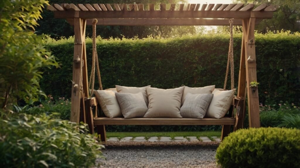 Add a Garden Bench or Swing