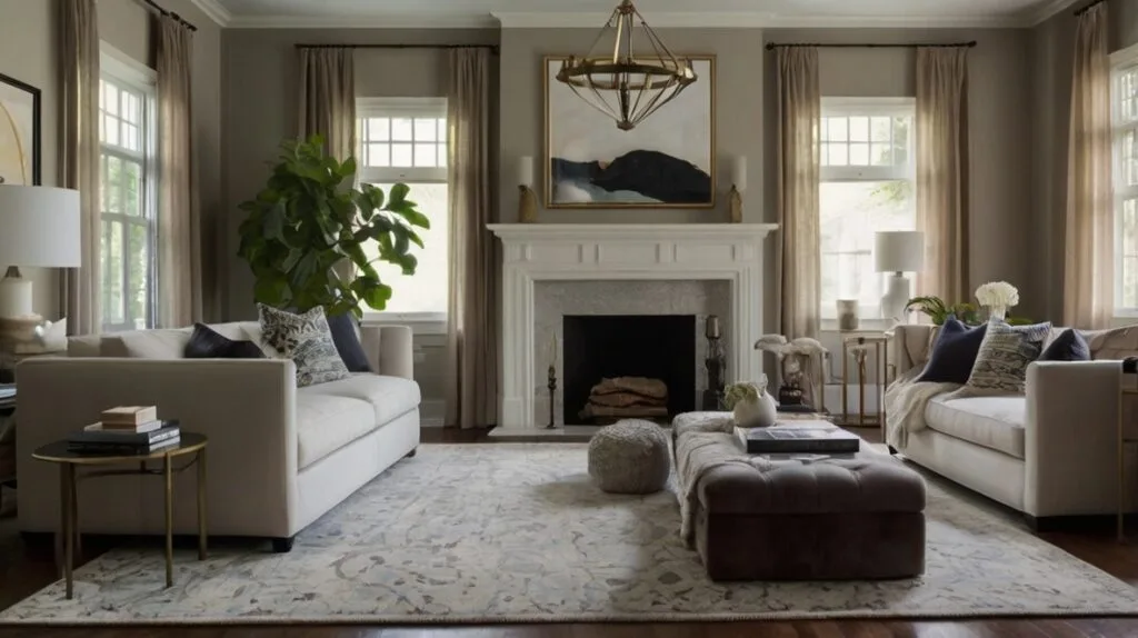 Anchoring the Space with Statement Rugs