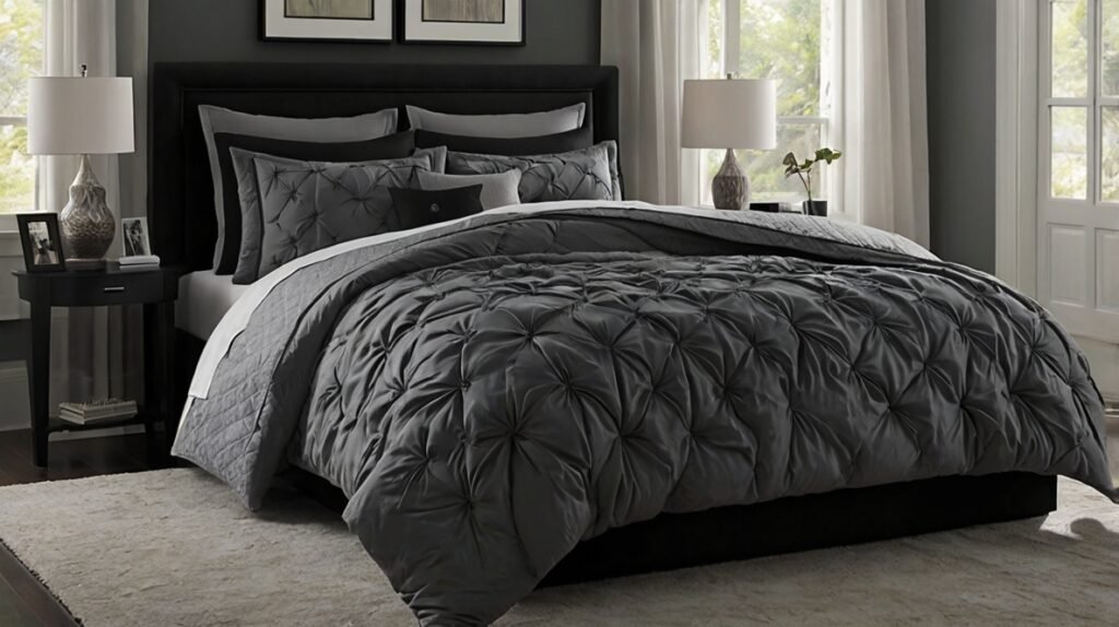 Black and Grey Bedding for a Harmonious Look