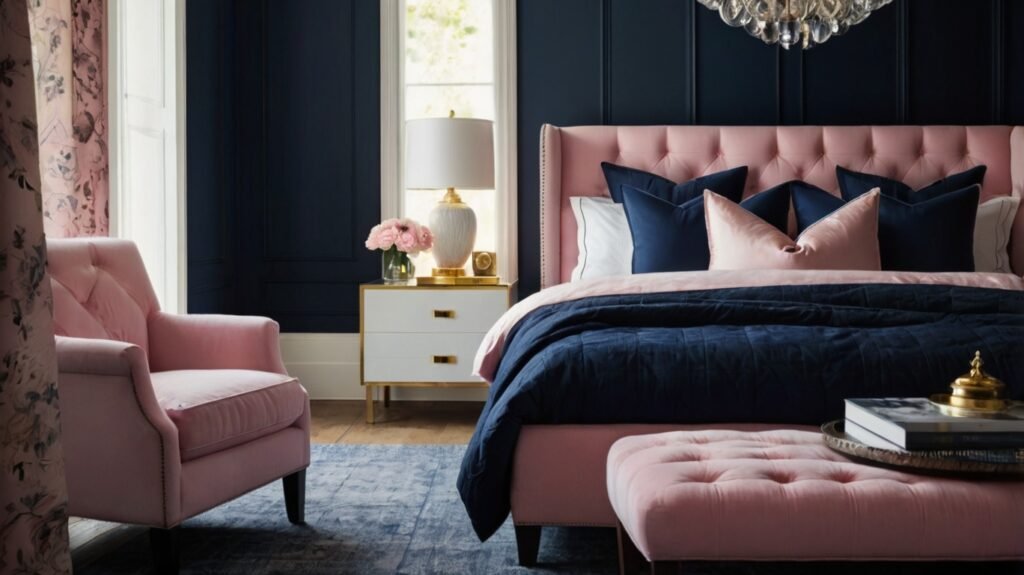 Blush and Navy Mix