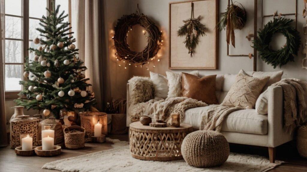 Boho Chic Christmas Corner