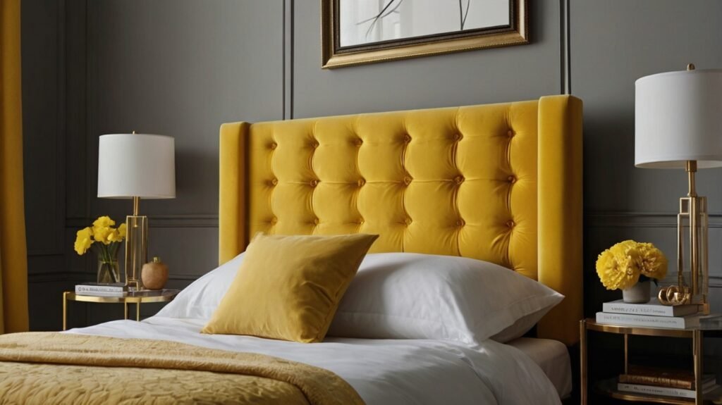 Bright Yellow Headboard
