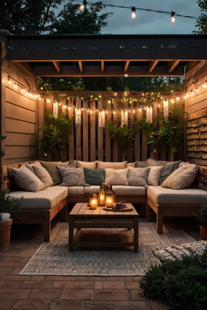 Cozy Corner With String Lights