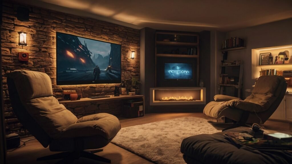 Cozy Gamer Den for gaming room