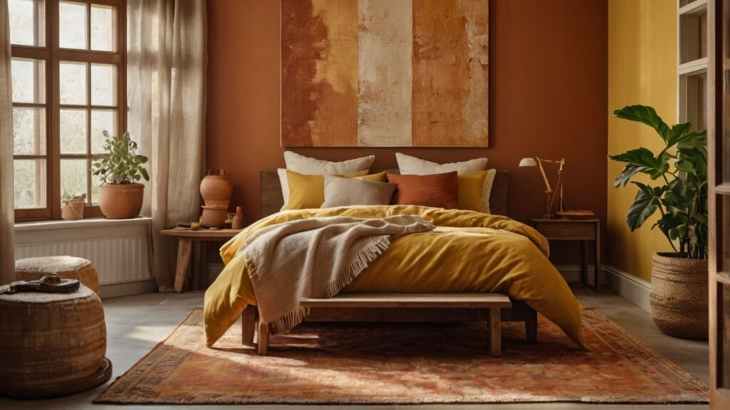 Earthy Yellow and Terracotta Mix