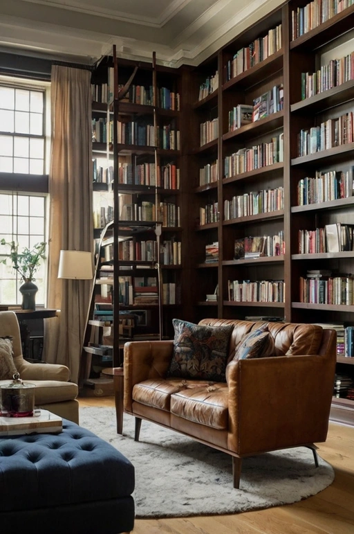 Floor-to-Ceiling Shelves