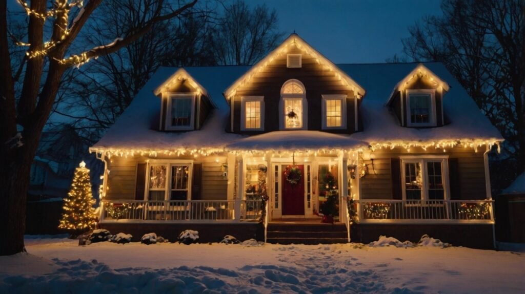 Frame Windows with String Lights 