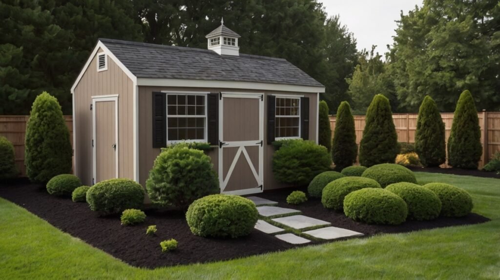 Frame with Shrubs or Small Trees