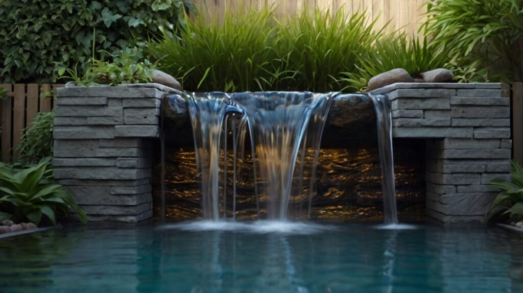 Glass Panel Waterfall