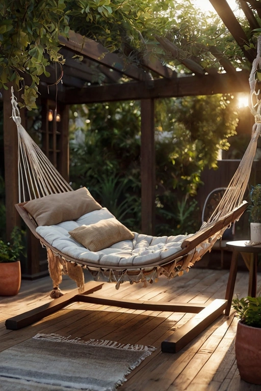 Hammock Lounge Area