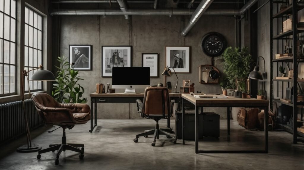 Industrial Chic Workspace 