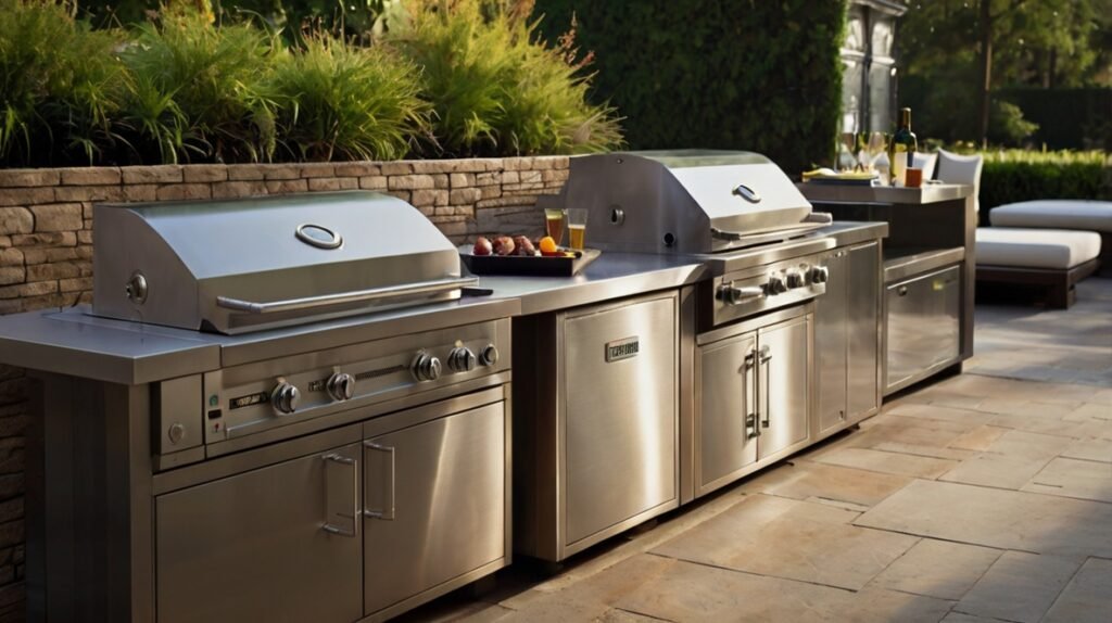 Modern Stainless Steel Grill Station