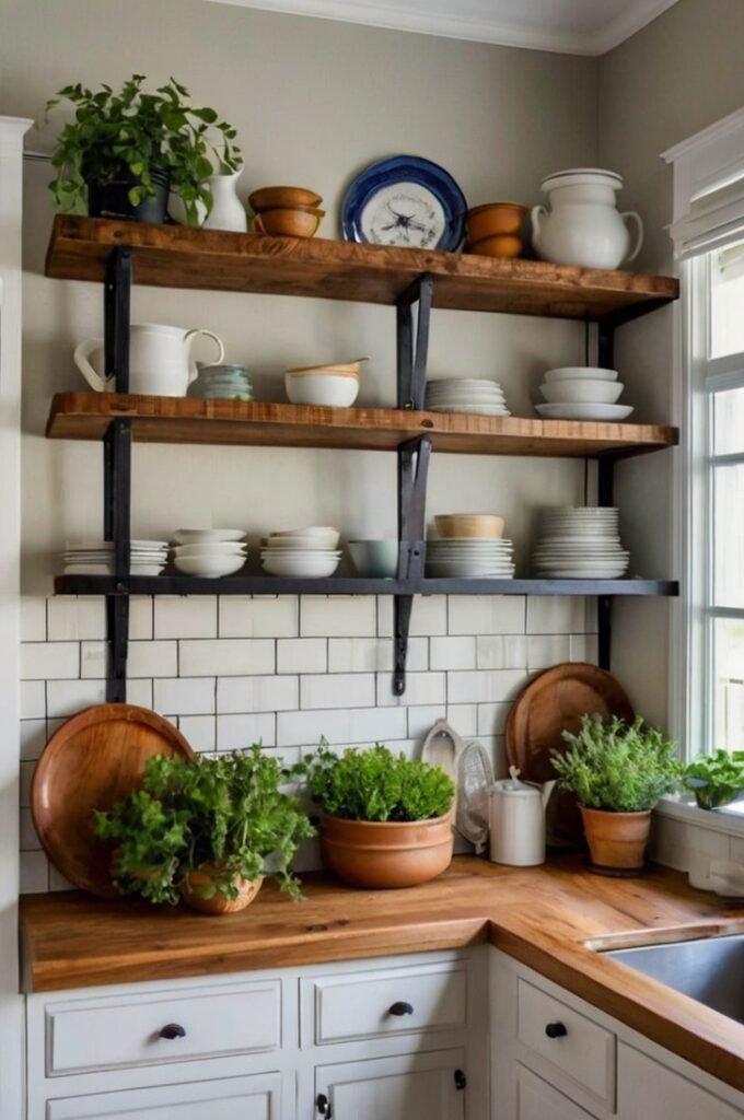 Open Shelving for Kitchen