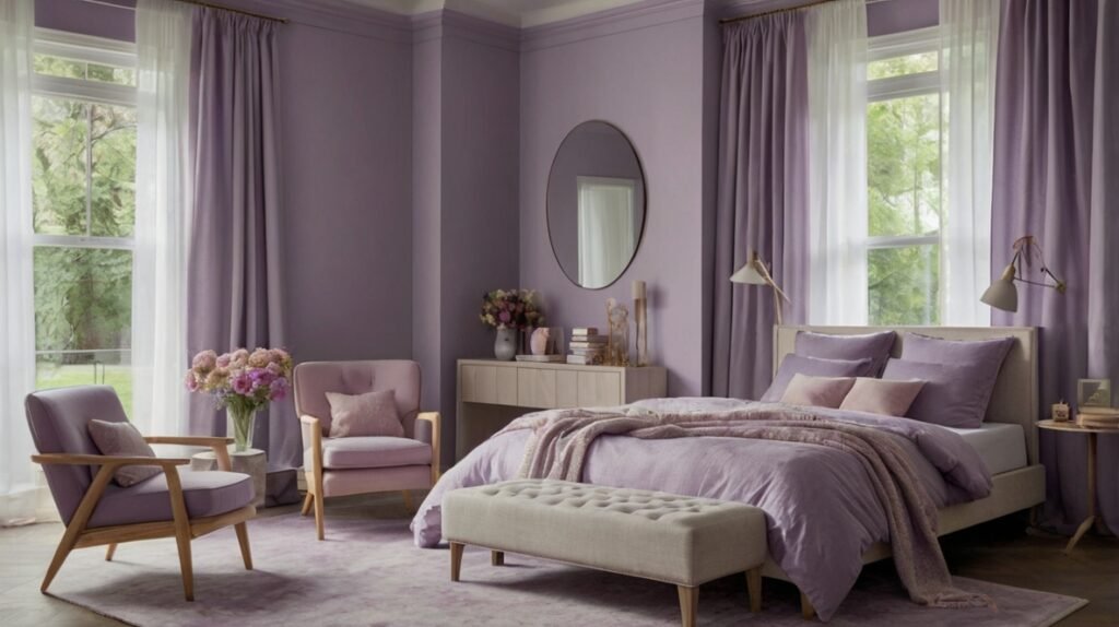 Pastel Purple Dream Bedroom