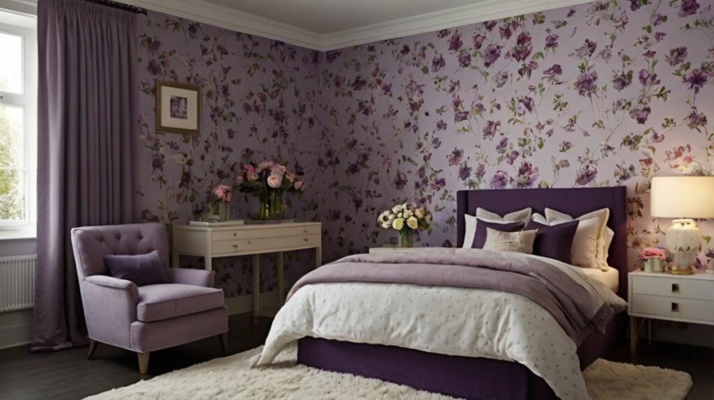 Purple Floral Wallpaper