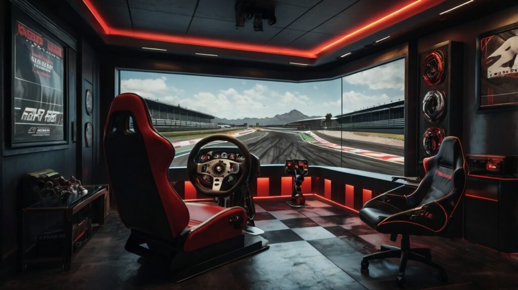 Racing Simulator Corner for gaming room