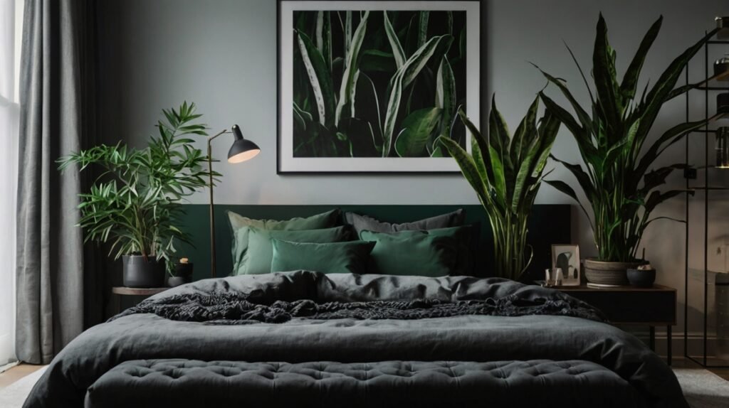 Refreshing Touch with Dark Green Plants
