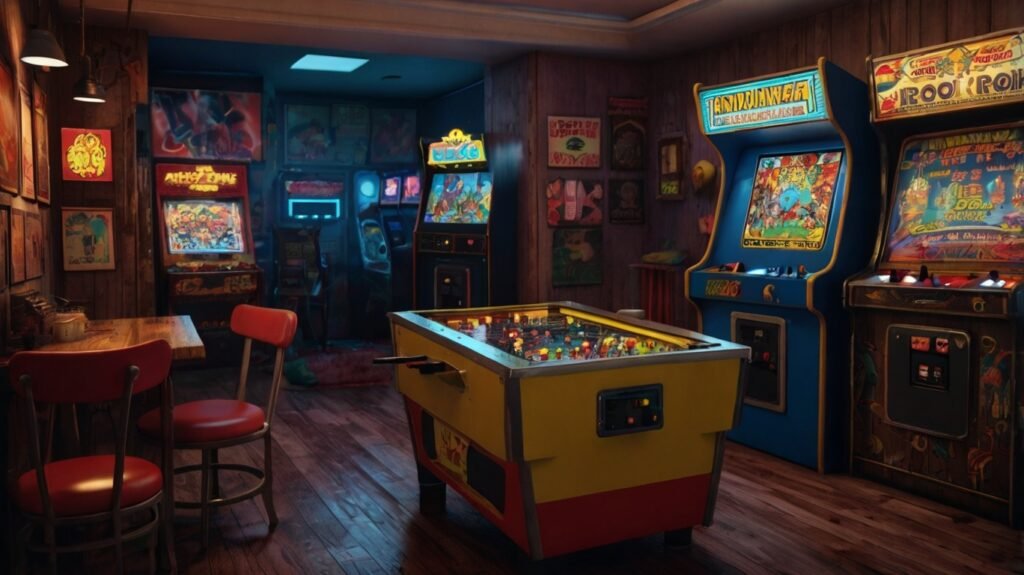 Retro Arcade Theme for gaming room