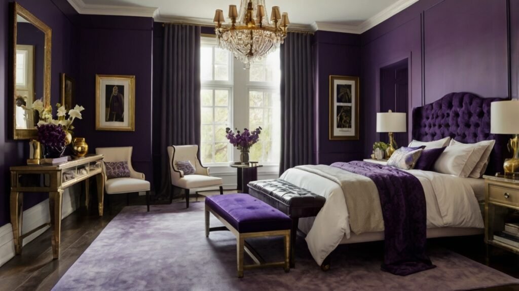 Royal Purple Accent Wall