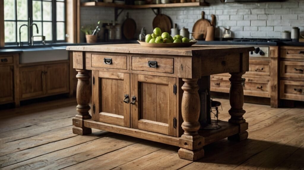 Rustic Wood Island