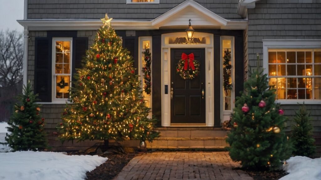 Statement Christmas Tree Outdoors