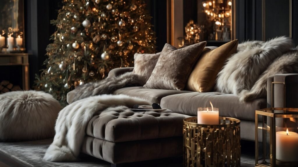 Velvet and Faux Fur Accents