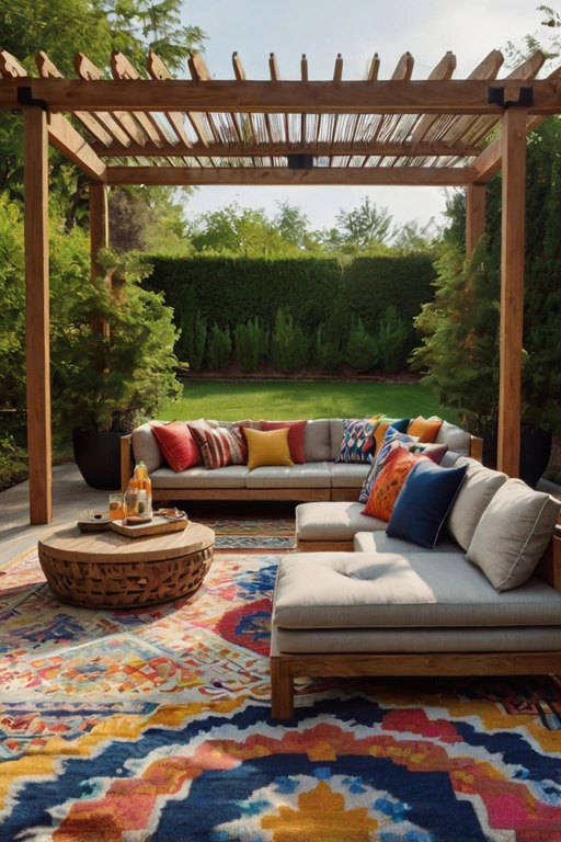 Vibrant Outdoor Living Rooms