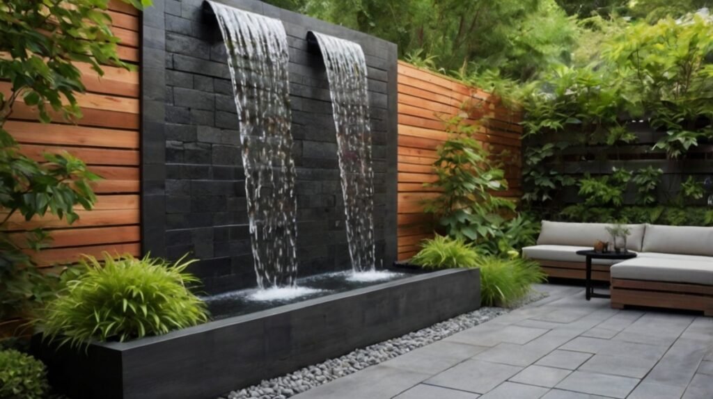 Wall-Mounted Waterfall