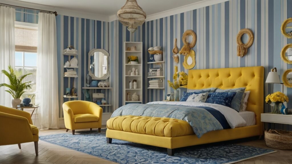 Yellow and Blue Coastal Vibe