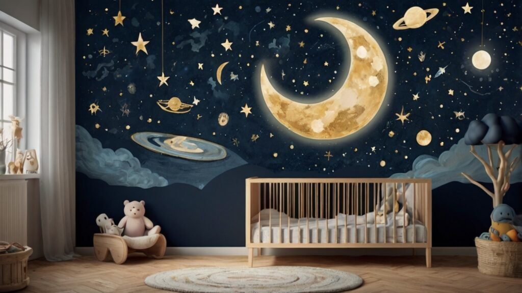 celestial sky Theme for girls nursery