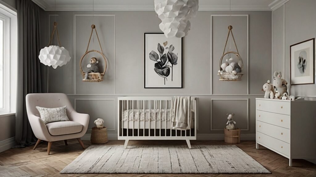 minimalist chic for girls nursery