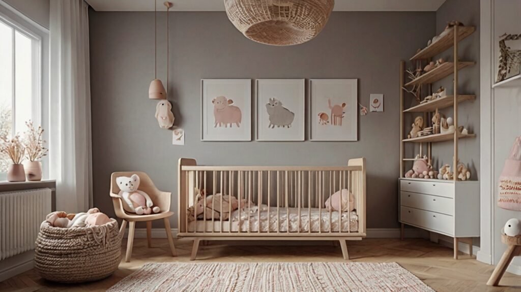 scandinavian style for girls nursery