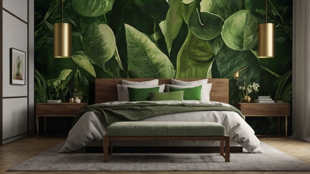 green wall art
