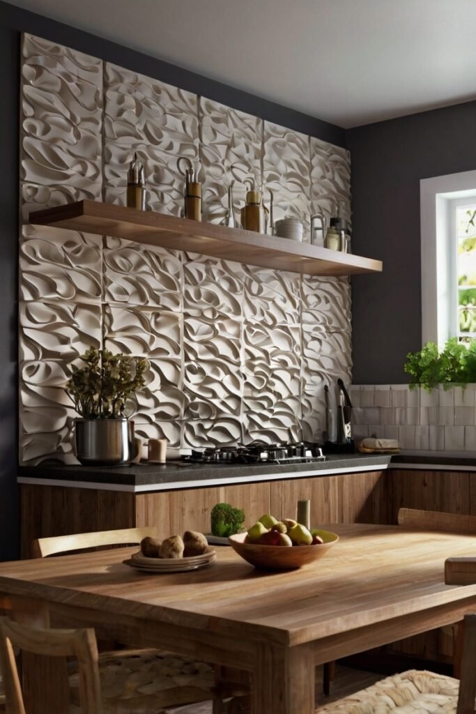 3D Wall Panels for Textured Accent Walls