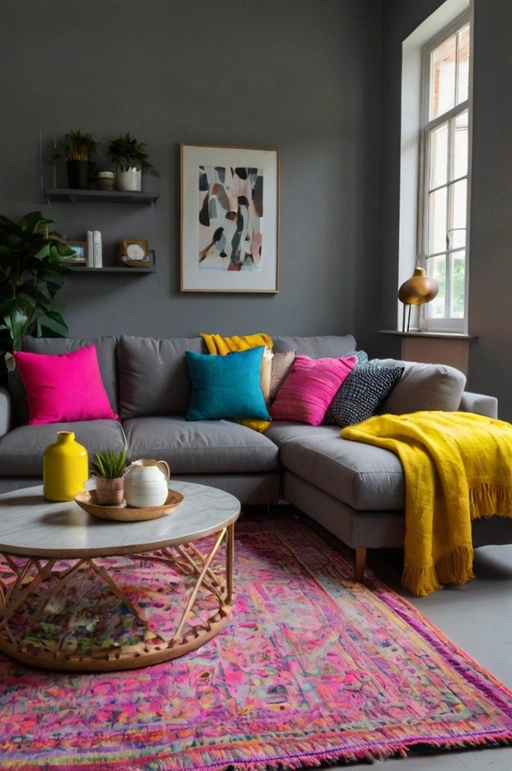 Add Pops of Color with Cushions
