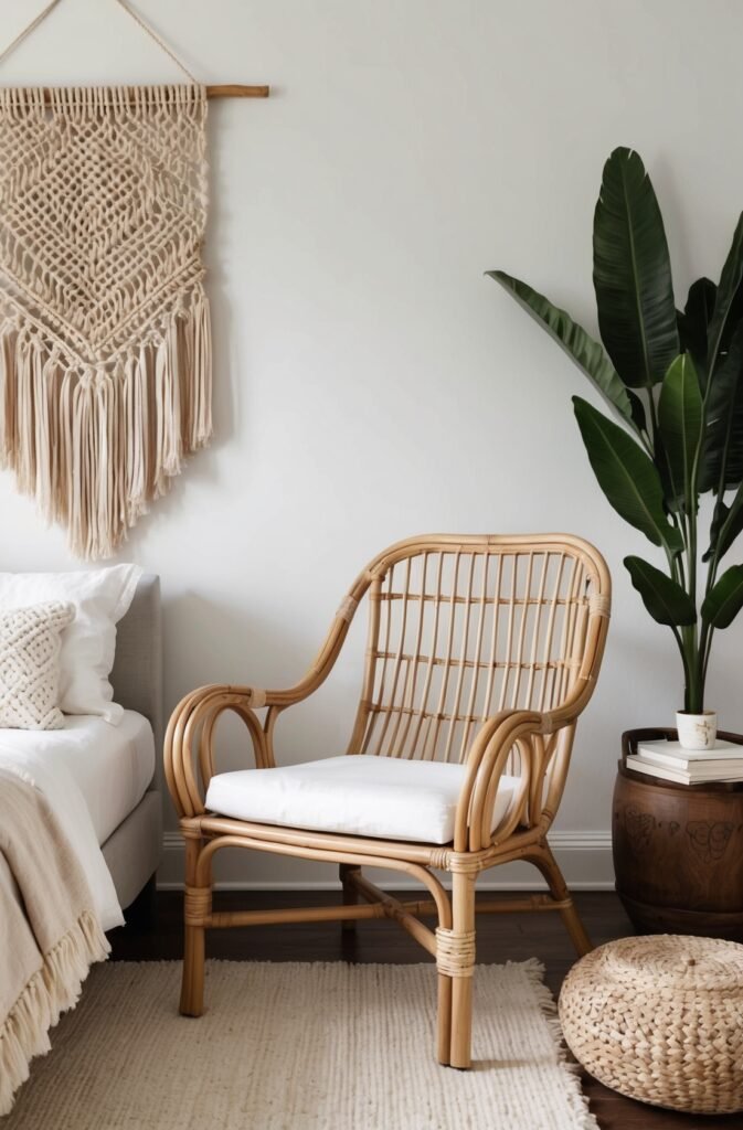 Boho Rattan Chair 