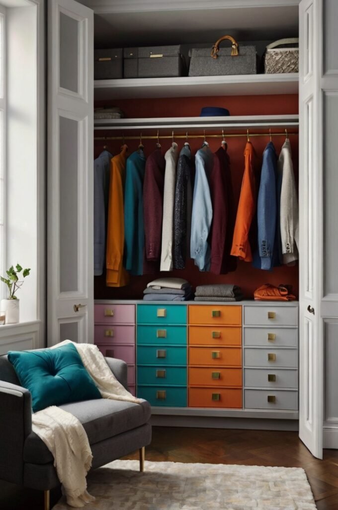 Bold Color Accent Wardrobe