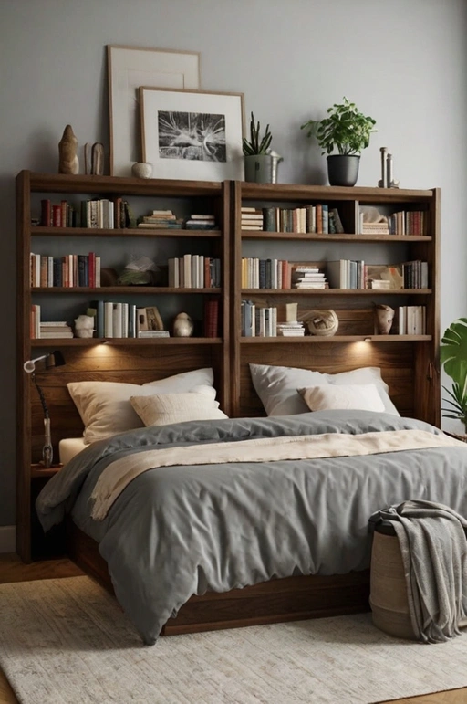 Bookshelf Headboard