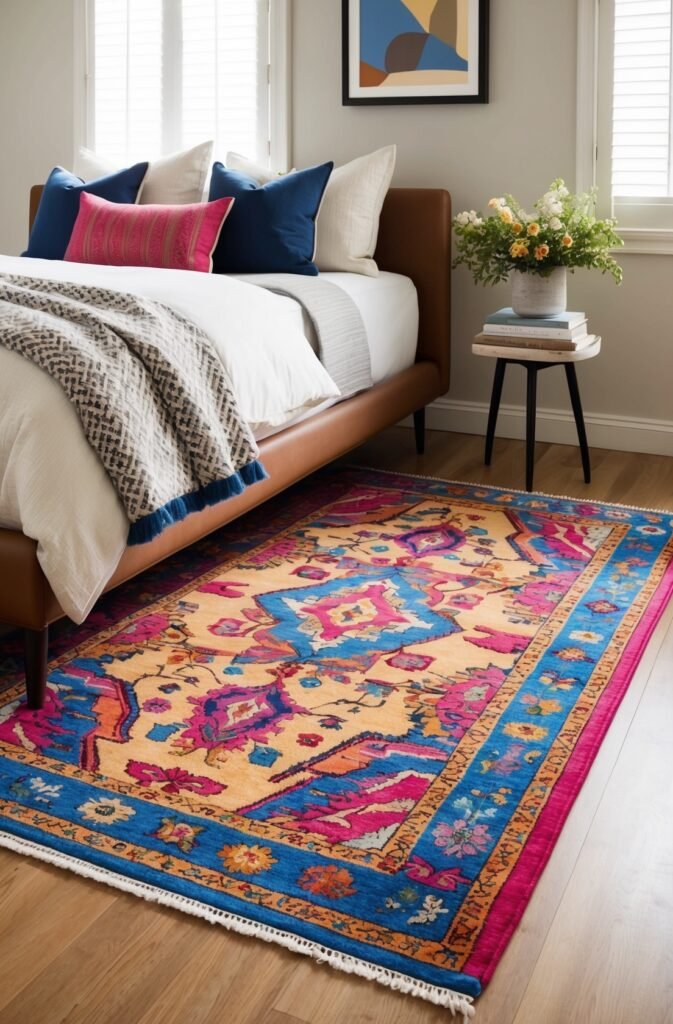 Colorful Rugs as a Focal Point