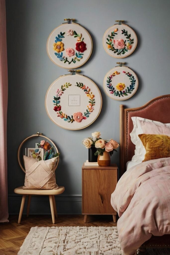 Embroidered Wall Hoops