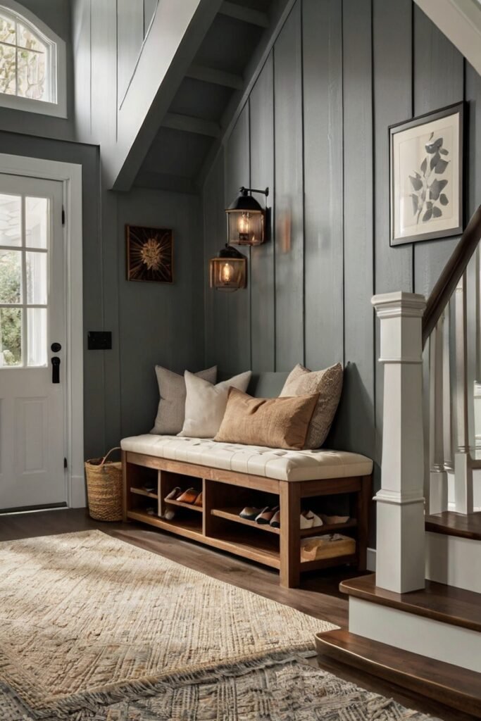 Entryway Bench with Storage