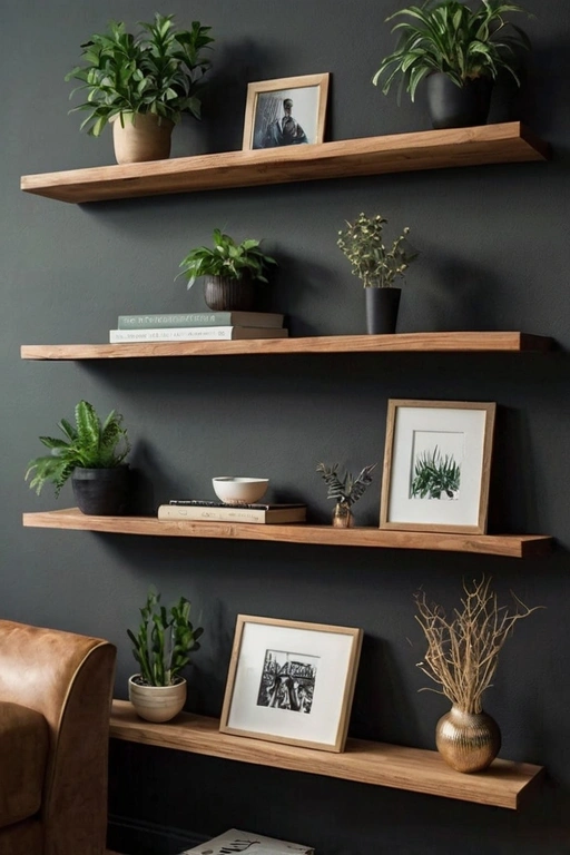 Floating Shelves for living room