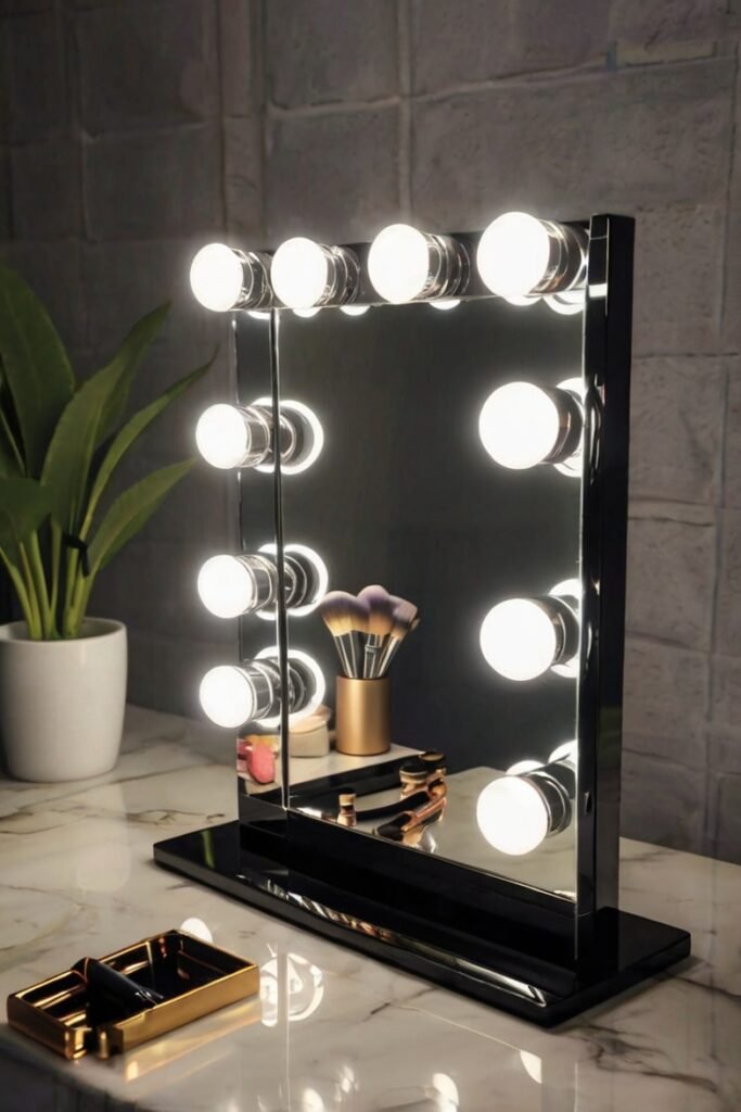 Foldable Vanity Mirror