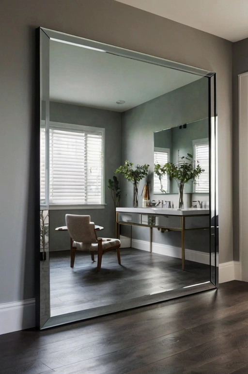 Frameless Modern Mirror