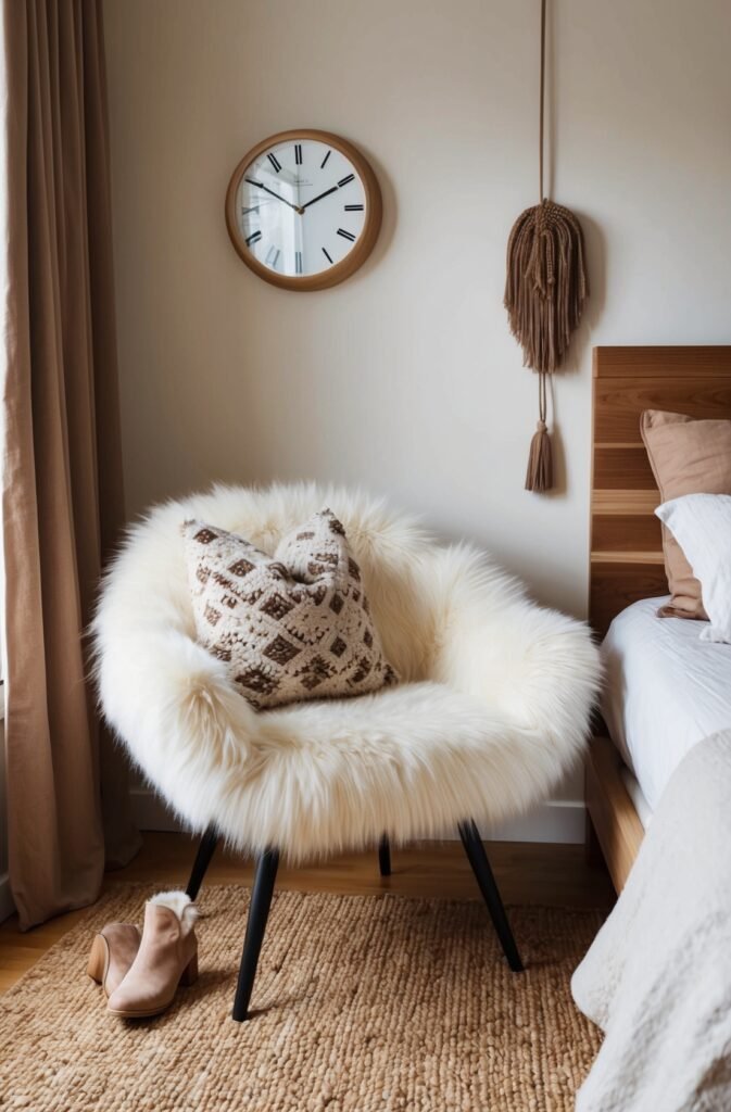 Furry or Faux Fur Chair