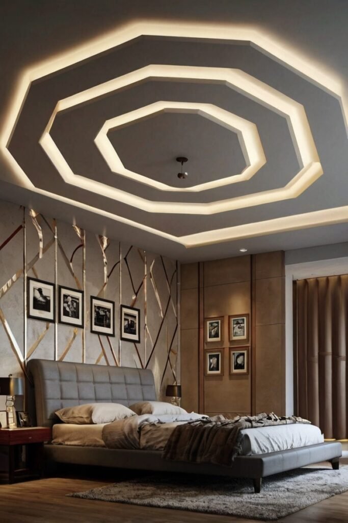 Geometric Pattern False Ceiling