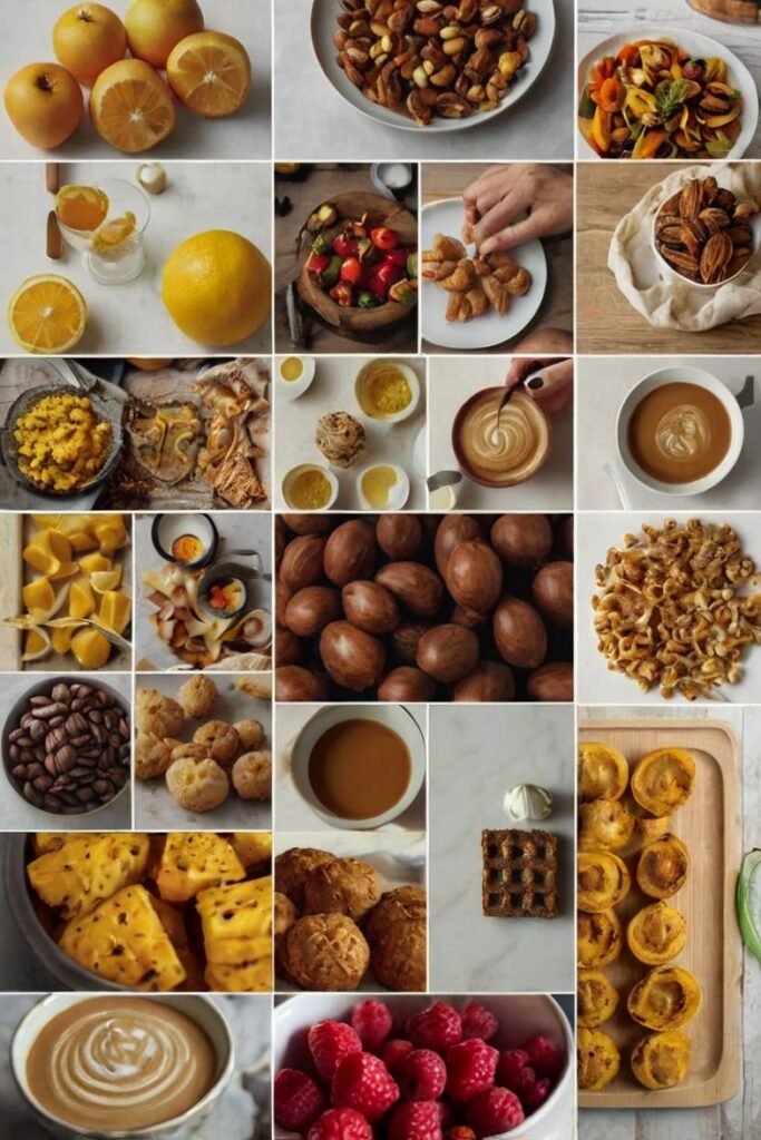 Grid-Style Gallery Wall of Food Photography