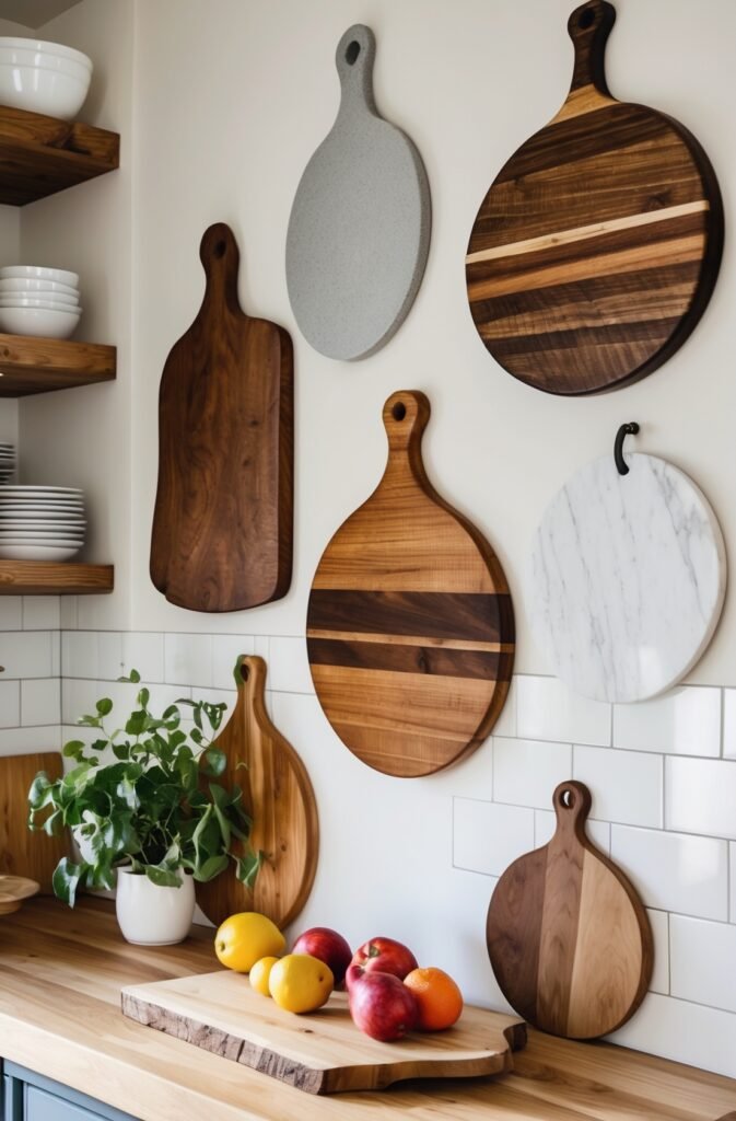 Hanging Decorative Cutting Boards as Art