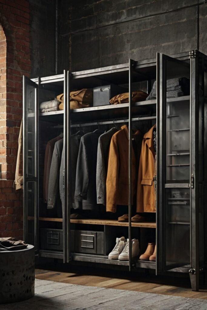 Industrial Metal Wardrobe