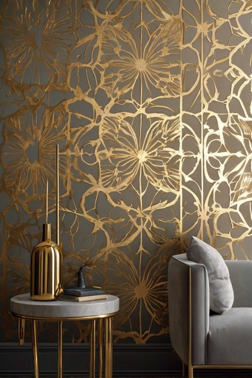 Metallic Accent Wallpaper